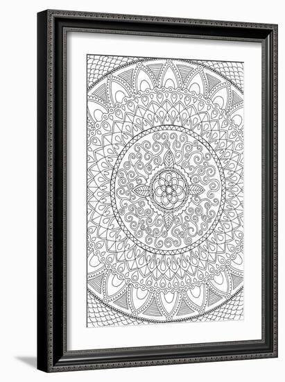 Petals Mandala-Hello Angel-Framed Giclee Print