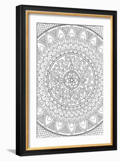 Petals Mandala-Hello Angel-Framed Giclee Print