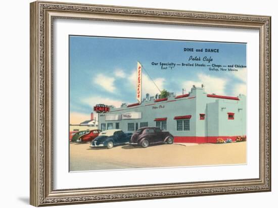 Pete's Cafe, Gallup, New Mexico, Route 66-null-Framed Art Print