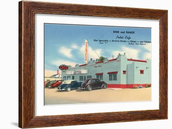 Pete's Cafe, Gallup, New Mexico, Route 66-null-Framed Art Print