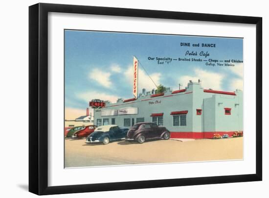 Pete's Cafe, Gallup, New Mexico, Route 66-null-Framed Art Print