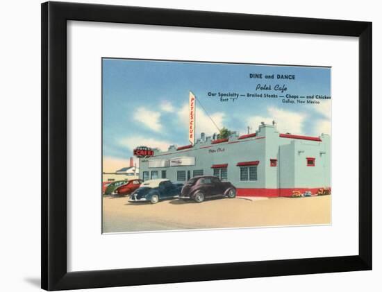 Pete's Cafe, Gallup, New Mexico, Route 66-null-Framed Art Print