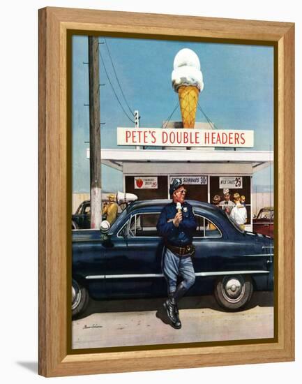 "Pete's Double Headers", September 22, 1951-Stevan Dohanos-Framed Premier Image Canvas