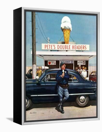 "Pete's Double Headers", September 22, 1951-Stevan Dohanos-Framed Premier Image Canvas