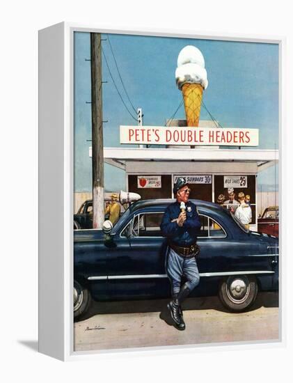 "Pete's Double Headers", September 22, 1951-Stevan Dohanos-Framed Premier Image Canvas