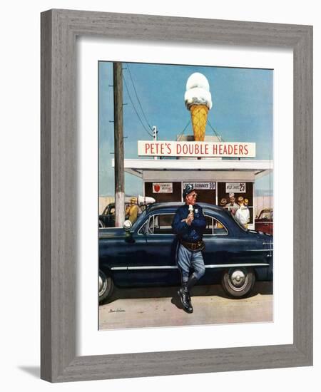 "Pete's Double Headers", September 22, 1951-Stevan Dohanos-Framed Giclee Print