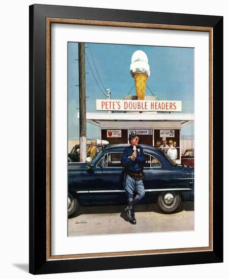 "Pete's Double Headers", September 22, 1951-Stevan Dohanos-Framed Giclee Print