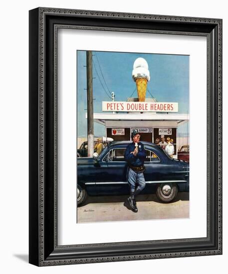 "Pete's Double Headers", September 22, 1951-Stevan Dohanos-Framed Giclee Print