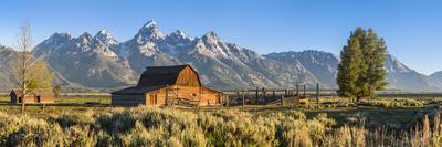 John Moulton Historic Barn, Mormon Row, Grand Teton National Park, Wyoming, Usa-Peter Adams-Photographic Print