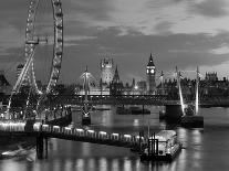 Millennium Wheel and Houses of Parliament, London, England-Peter Adams-Photographic Print