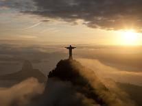 Art Deco Statue of Jesus,On Corcovado Mountain, Rio de Janeiro, Brazil-Peter Adams-Photographic Print