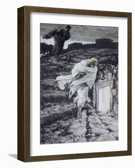 Peter and John Run to the Sepulchre-James Tissot-Framed Giclee Print