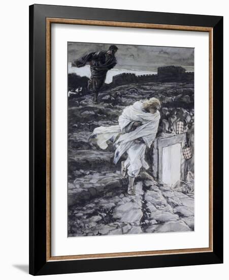 Peter and John Run to the Sepulchre-James Tissot-Framed Giclee Print