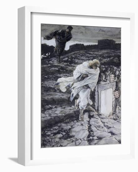 Peter and John Run to the Sepulchre-James Tissot-Framed Giclee Print