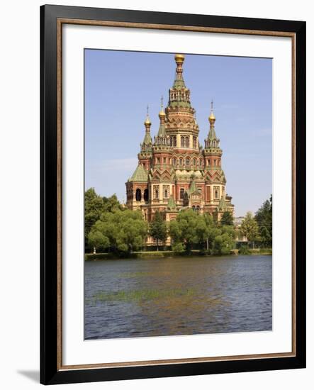 Peter and Paul Church Seen from Tsarina Pavilion, Peterhof, St. Petersburg, Russia-G Richardson-Framed Photographic Print