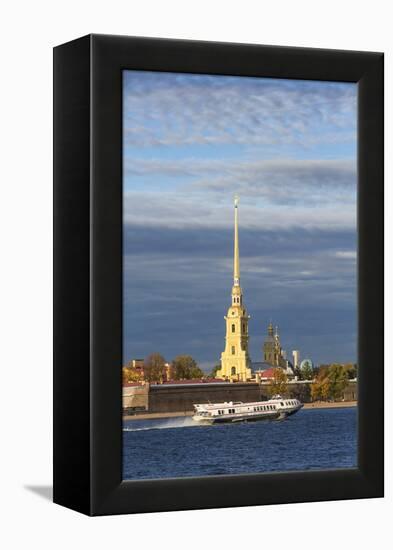 Peter and Paul Fortress on Neva Riverside, St. Petersburg, Russia-Gavin Hellier-Framed Premier Image Canvas
