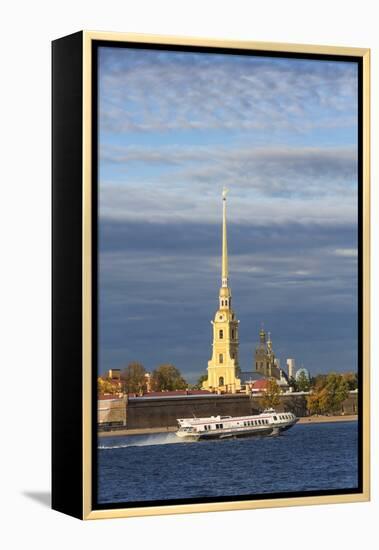 Peter and Paul Fortress on Neva Riverside, St. Petersburg, Russia-Gavin Hellier-Framed Premier Image Canvas