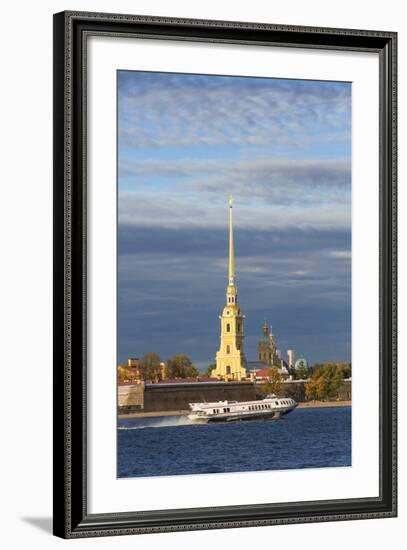 Peter and Paul Fortress on Neva Riverside, St. Petersburg, Russia-Gavin Hellier-Framed Photographic Print