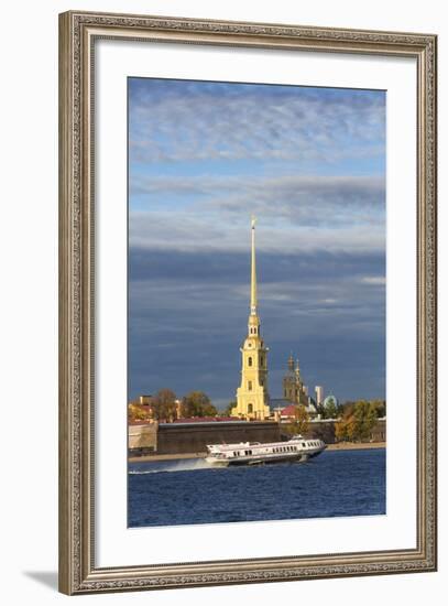 Peter and Paul Fortress on Neva Riverside, St. Petersburg, Russia-Gavin Hellier-Framed Photographic Print