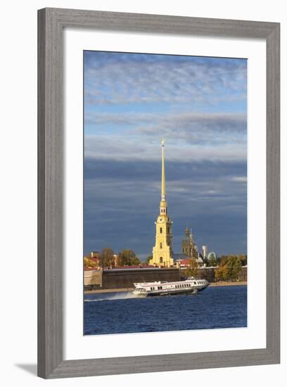 Peter and Paul Fortress on Neva Riverside, St. Petersburg, Russia-Gavin Hellier-Framed Photographic Print