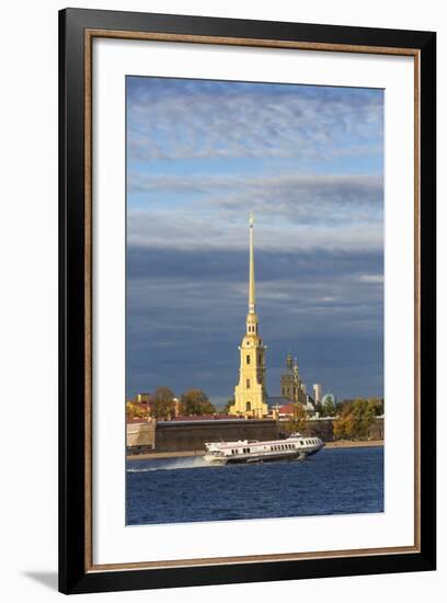 Peter and Paul Fortress on Neva Riverside, St. Petersburg, Russia-Gavin Hellier-Framed Photographic Print