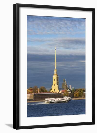 Peter and Paul Fortress on Neva Riverside, St. Petersburg, Russia-Gavin Hellier-Framed Photographic Print