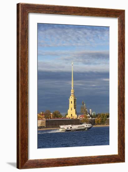 Peter and Paul Fortress on Neva Riverside, St. Petersburg, Russia-Gavin Hellier-Framed Photographic Print