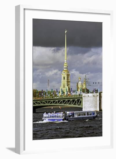 Peter and Paul Fortress on Neva Riverside, St. Petersburg, Russia-Gavin Hellier-Framed Photographic Print