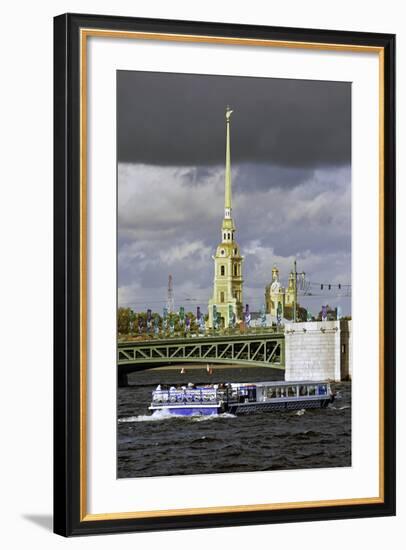 Peter and Paul Fortress on Neva Riverside, St. Petersburg, Russia-Gavin Hellier-Framed Photographic Print