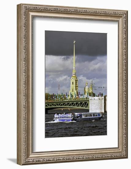 Peter and Paul Fortress on Neva Riverside, St. Petersburg, Russia-Gavin Hellier-Framed Photographic Print