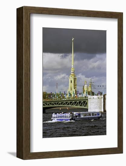 Peter and Paul Fortress on Neva Riverside, St. Petersburg, Russia-Gavin Hellier-Framed Photographic Print