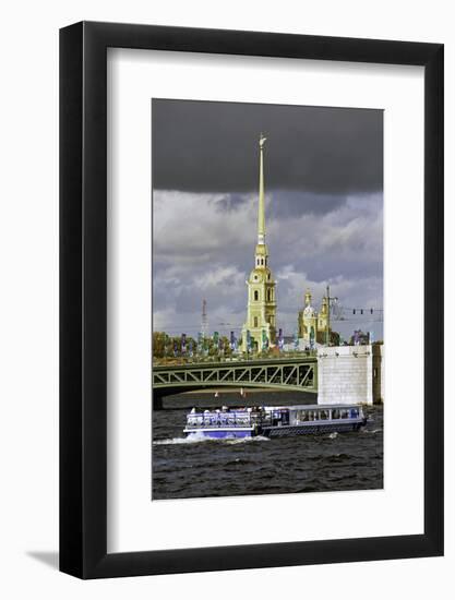 Peter and Paul Fortress on Neva Riverside, St. Petersburg, Russia-Gavin Hellier-Framed Photographic Print