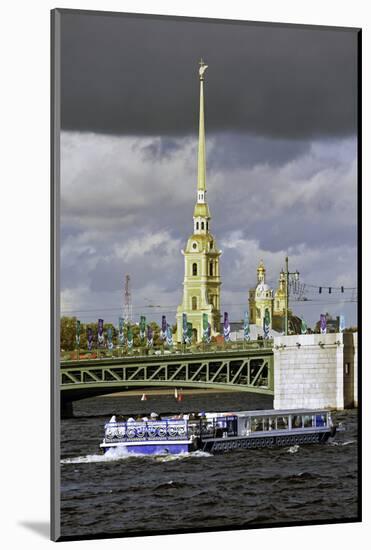 Peter and Paul Fortress on Neva Riverside, St. Petersburg, Russia-Gavin Hellier-Mounted Photographic Print