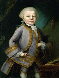 Wolfgang Amadeus Mozart in Royal Suite, 1763-Peter Anton Lorenzoni-Framed Premier Image Canvas