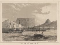 Cape Town and Table Mountain, Litho by Sarony and Co., 1855-Peter Bernhard Wilhelm Heine-Mounted Giclee Print