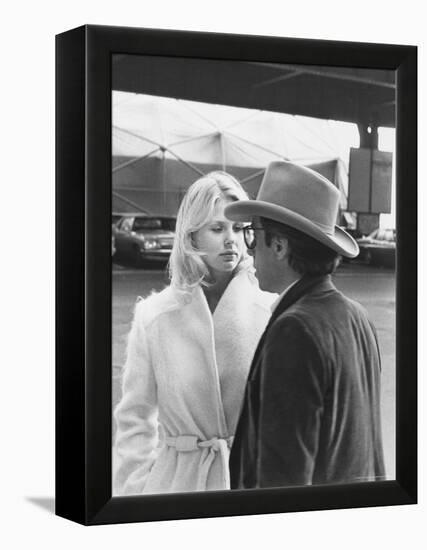 Peter Bogdanovich Speaking to Girlfriend, Former Playboy Playmate and Actress Dorothy Stratten-David Mcgough-Framed Premier Image Canvas