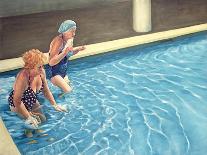 Two Ladies Getting into a Swimming Pool, 2000-Peter Breeden-Giclee Print