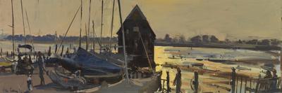 The Mayor of Kingsbridge Paints his Boat, 2011-Peter Brown-Giclee Print