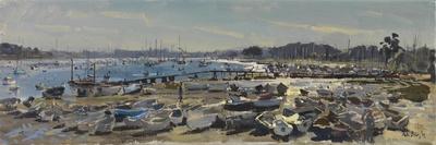 The Mayor of Kingsbridge Paints his Boat, 2011-Peter Brown-Giclee Print