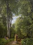 A Beech Wood in May near Iselingen Manor, Zealand, 1857-Peter Christian Skovgaard-Premier Image Canvas