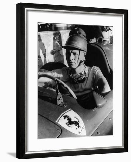 Peter Collins in a Ferrari, C1956-null-Framed Photographic Print