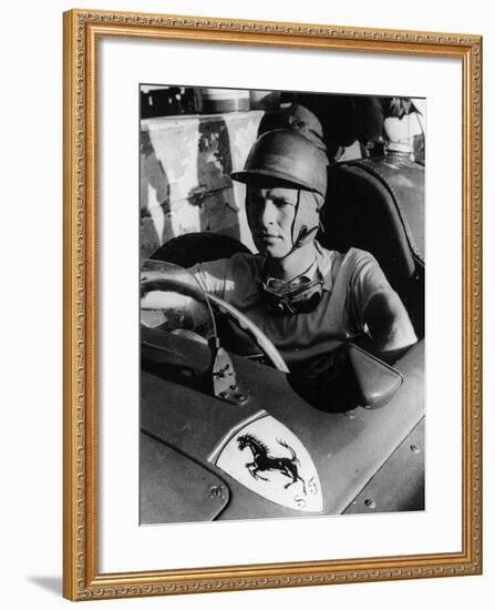 Peter Collins in a Ferrari, C1956-null-Framed Photographic Print