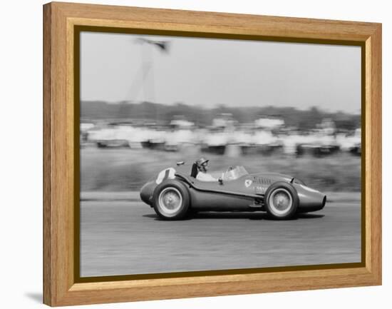 Peter Collins in a Ferrari Dino, British Grand Prix, Silverstone, 1958-null-Framed Premier Image Canvas