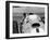 Peter Collins in a Ferrari-null-Framed Photographic Print