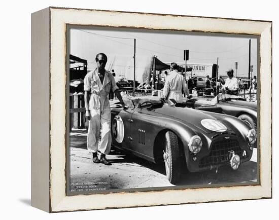 Peter Collins with an Aston Martin, Sebring, Florida, USA, 1950S-null-Framed Premier Image Canvas