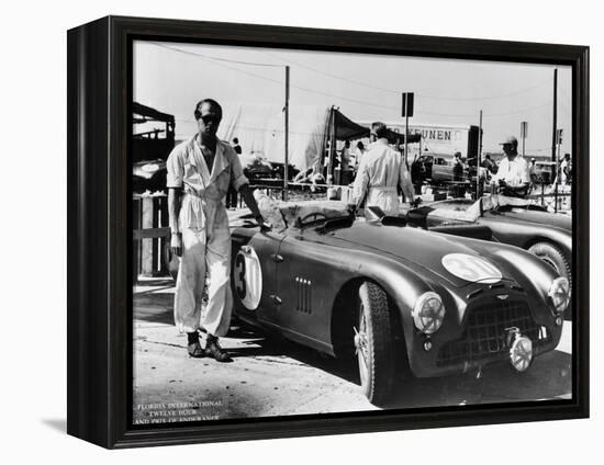 Peter Collins with an Aston Martin, Sebring, Florida, USA, 1950S-null-Framed Premier Image Canvas