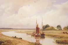 Langrick Ferry on the River Witham Near Boston, Lincolnshire-Peter De Wint-Giclee Print