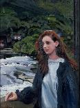 Young Woman at the Bridge at Llangollen, 1996-Peter Edwards-Giclee Print