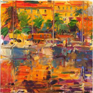 Cote d'Azur Reflections by Peter Graham