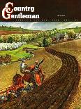 "Corn Silos," Country Gentleman Cover, September 1, 1950-Peter Helck-Framed Giclee Print